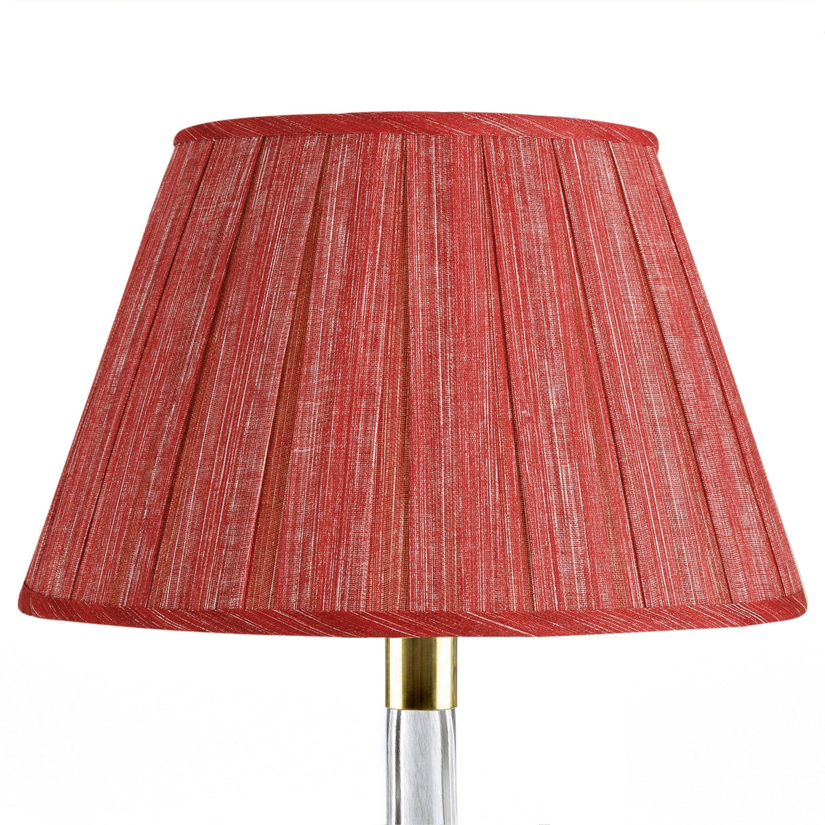 Round Box Pleat Lampshade in Carpet Slipper
