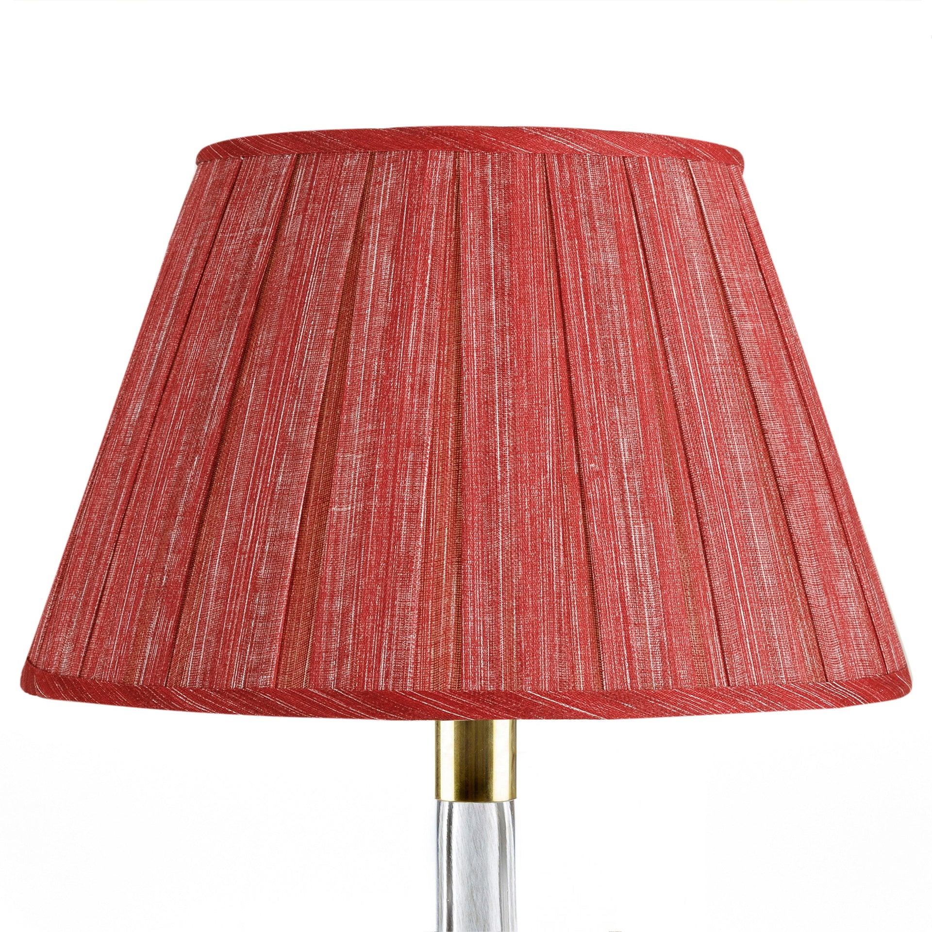 Round Box Pleat Lampshade in Carpet Slipper