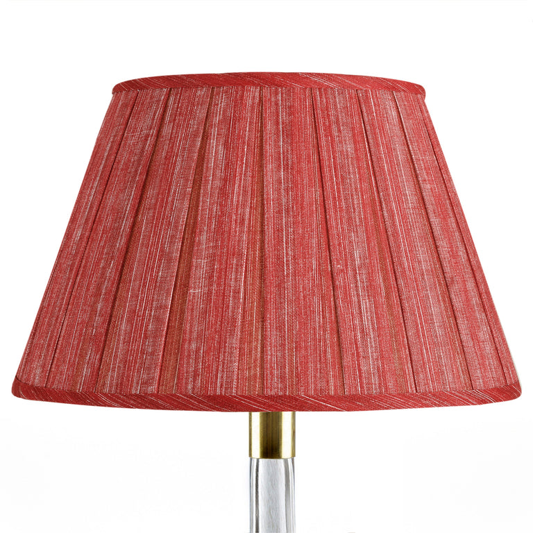 Round Box Pleat Lampshade in Carpet Slipper