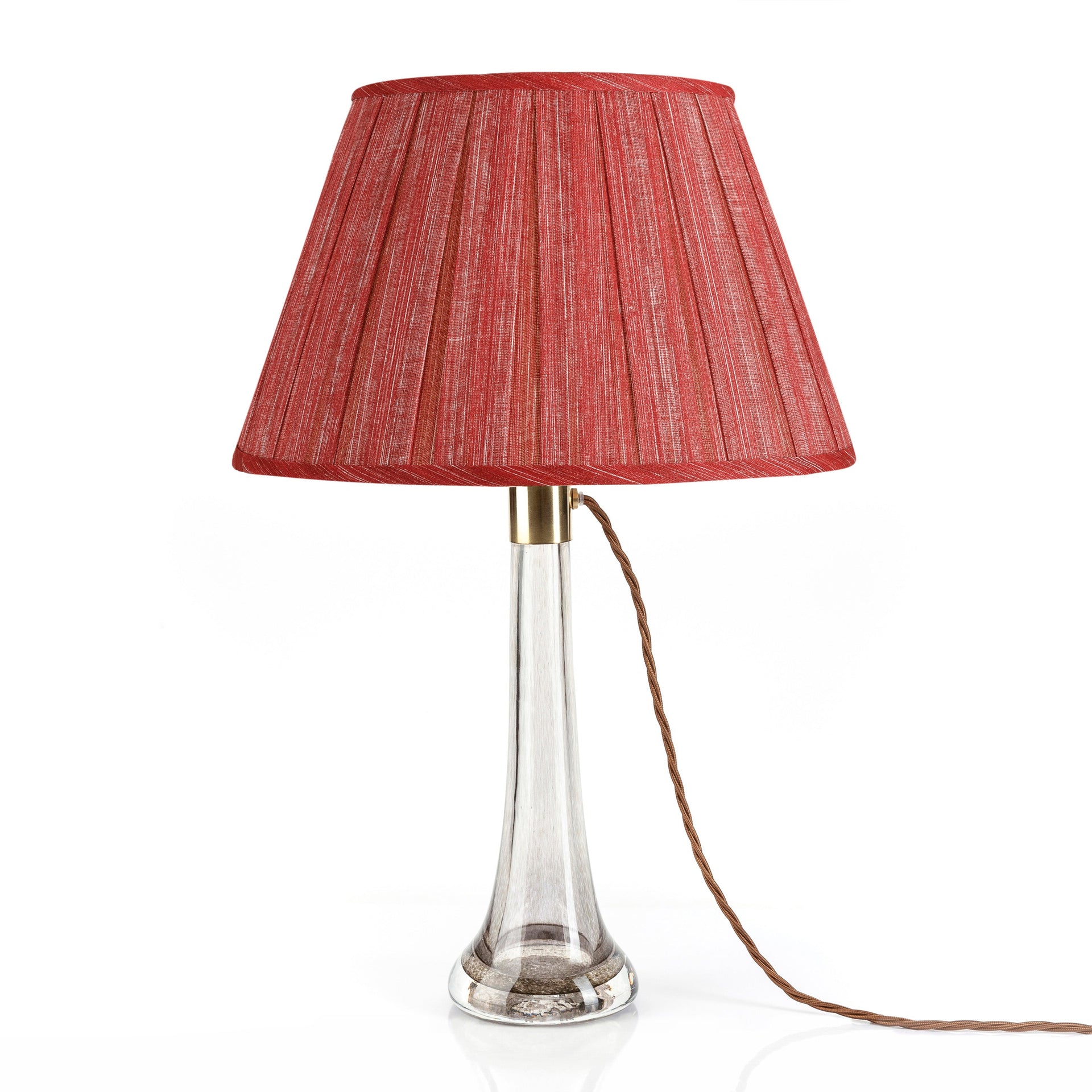 Round Box Pleat Lampshade in Carpet Slipper
