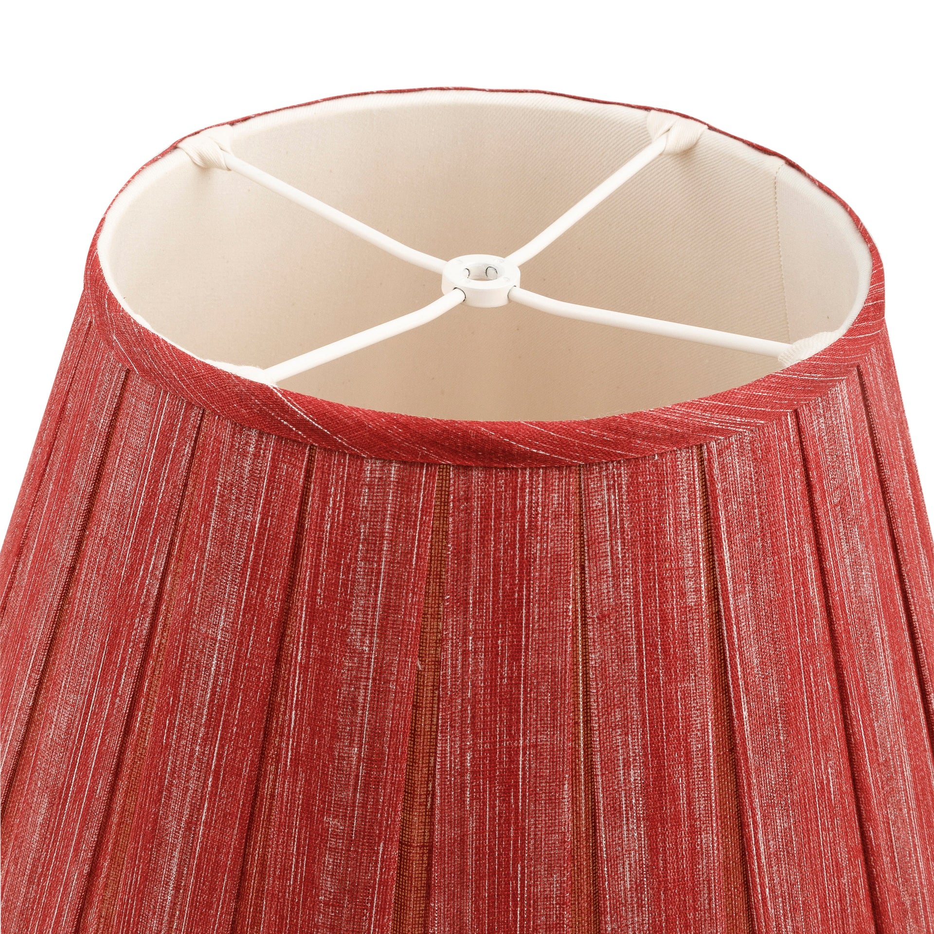 Round Box Pleat Lampshade in Carpet Slipper