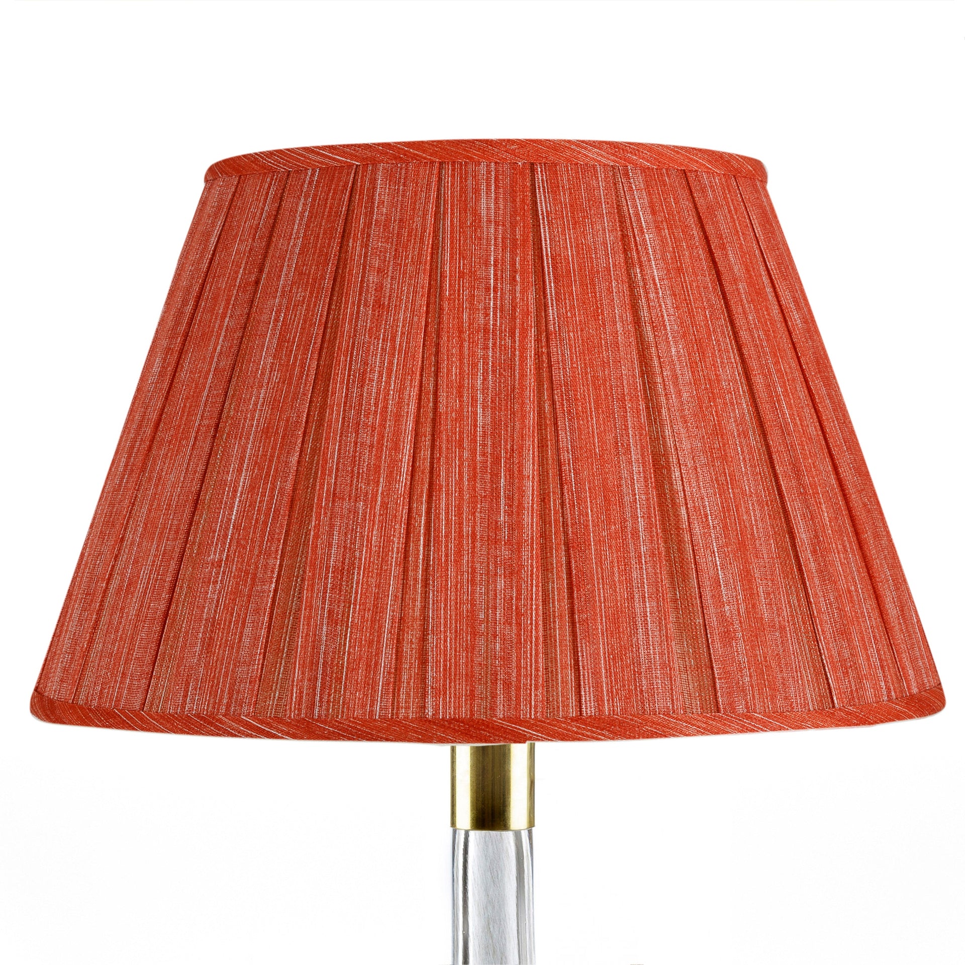 Round Box Pleat Lampshade in Fresco