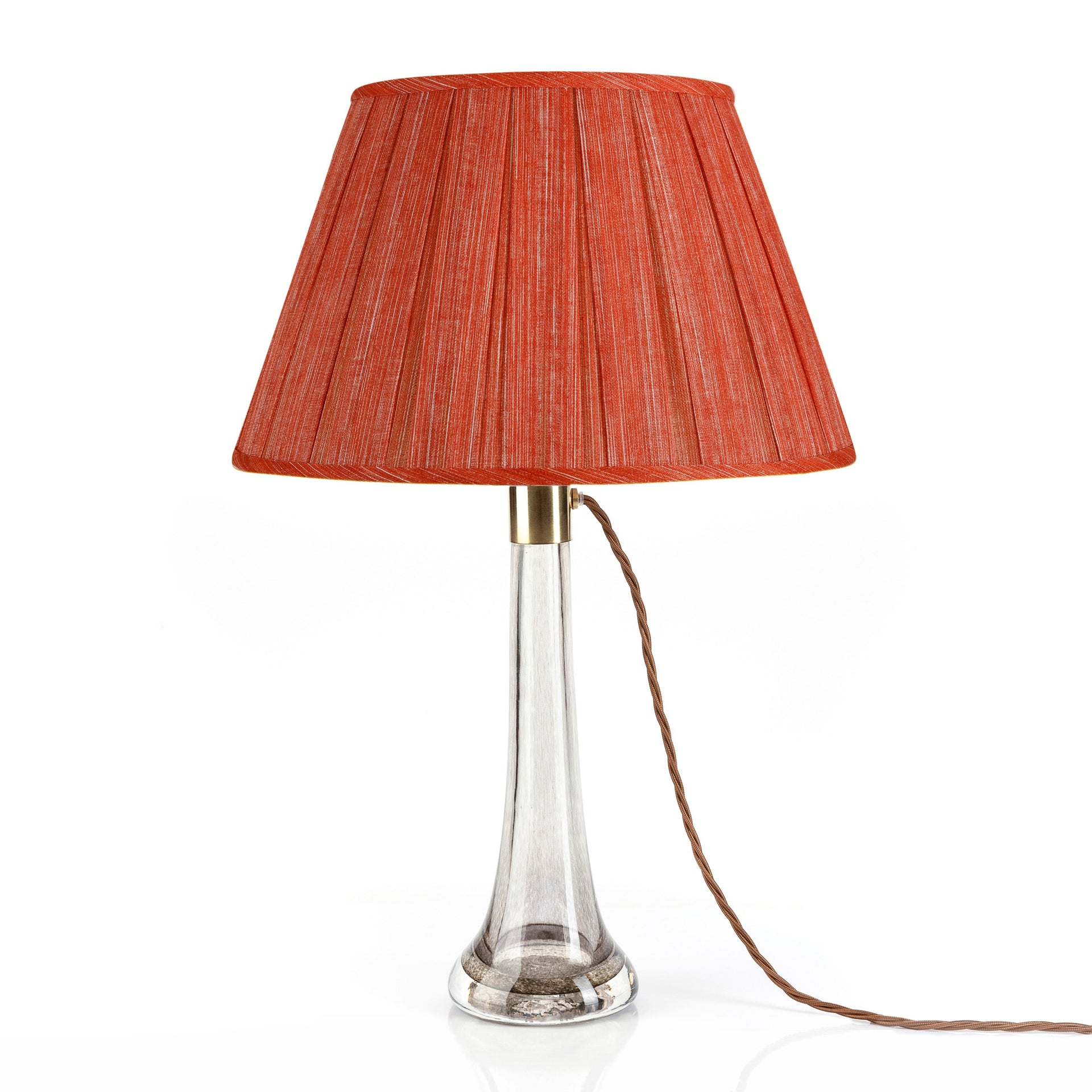 Round Box Pleat Lampshade in Fresco