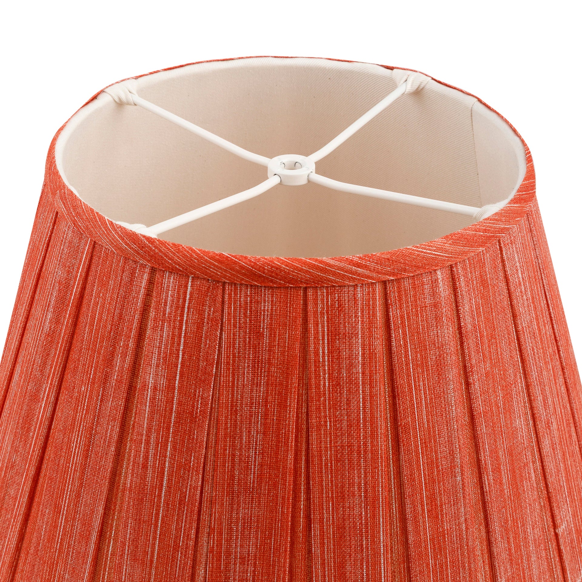 Round Box Pleat Lampshade in Fresco