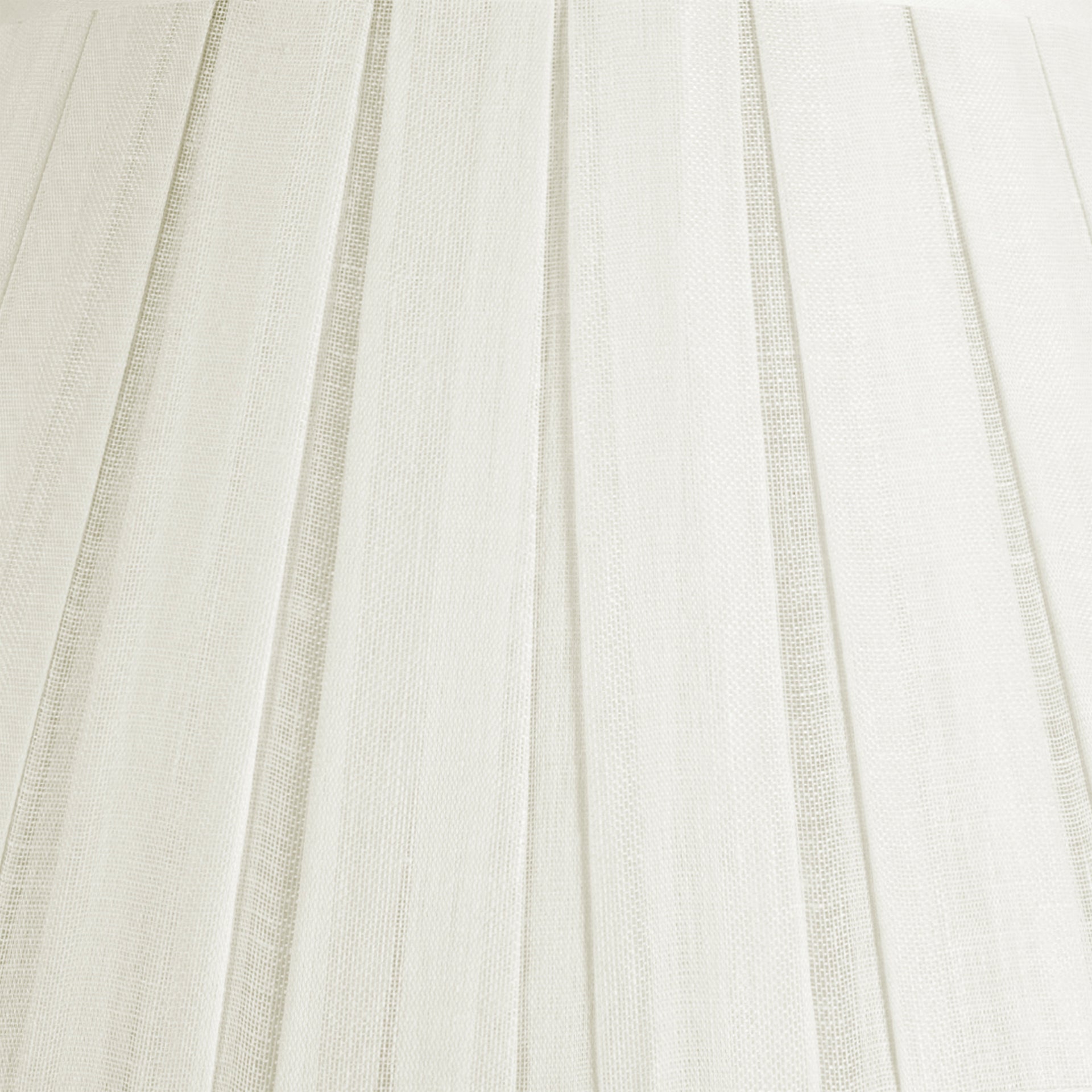 Round Box Pleat Lampshade in Ivory Plain