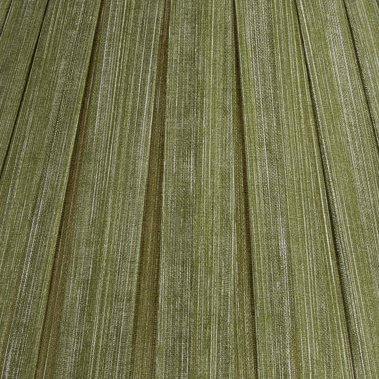 Round Box Pleat Lampshade in Kintyre Green