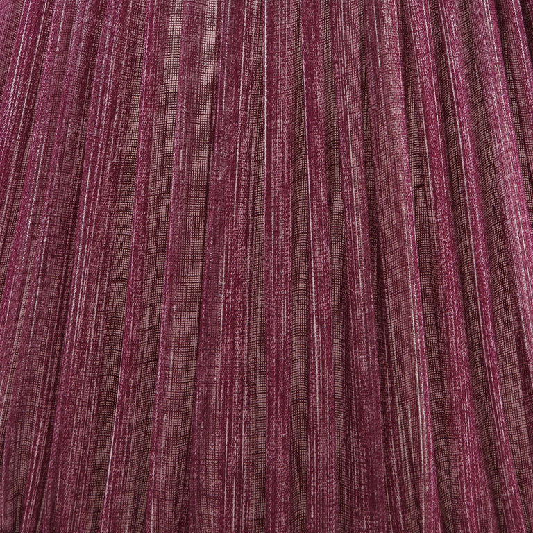 Round Gathered Lampshade in Back To The Fuchsia