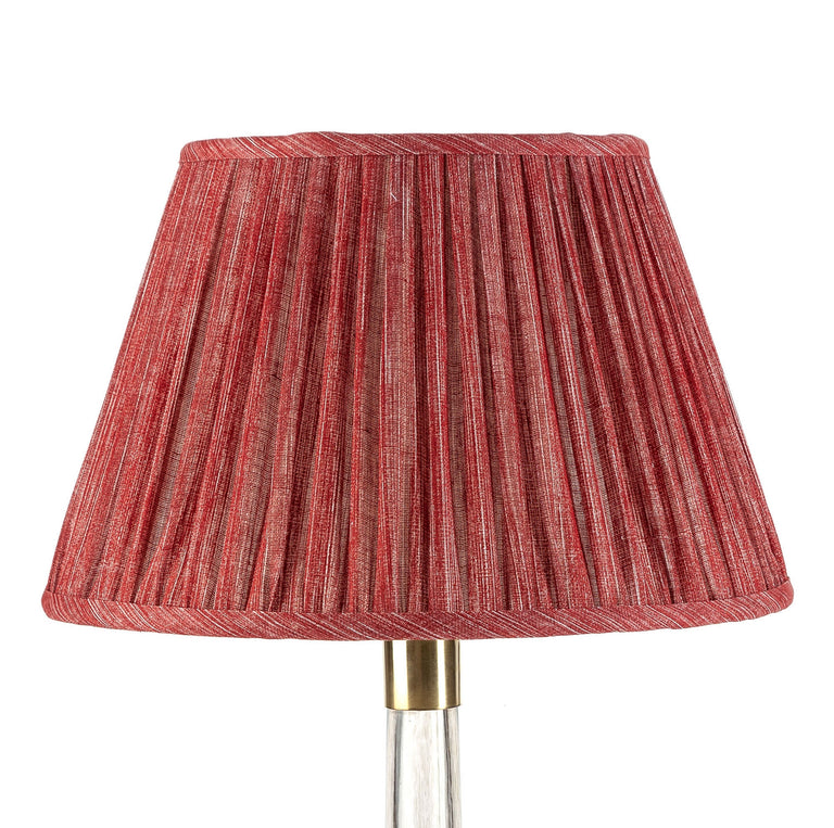 Round Gathered Lampshade in Carpet Slipper
