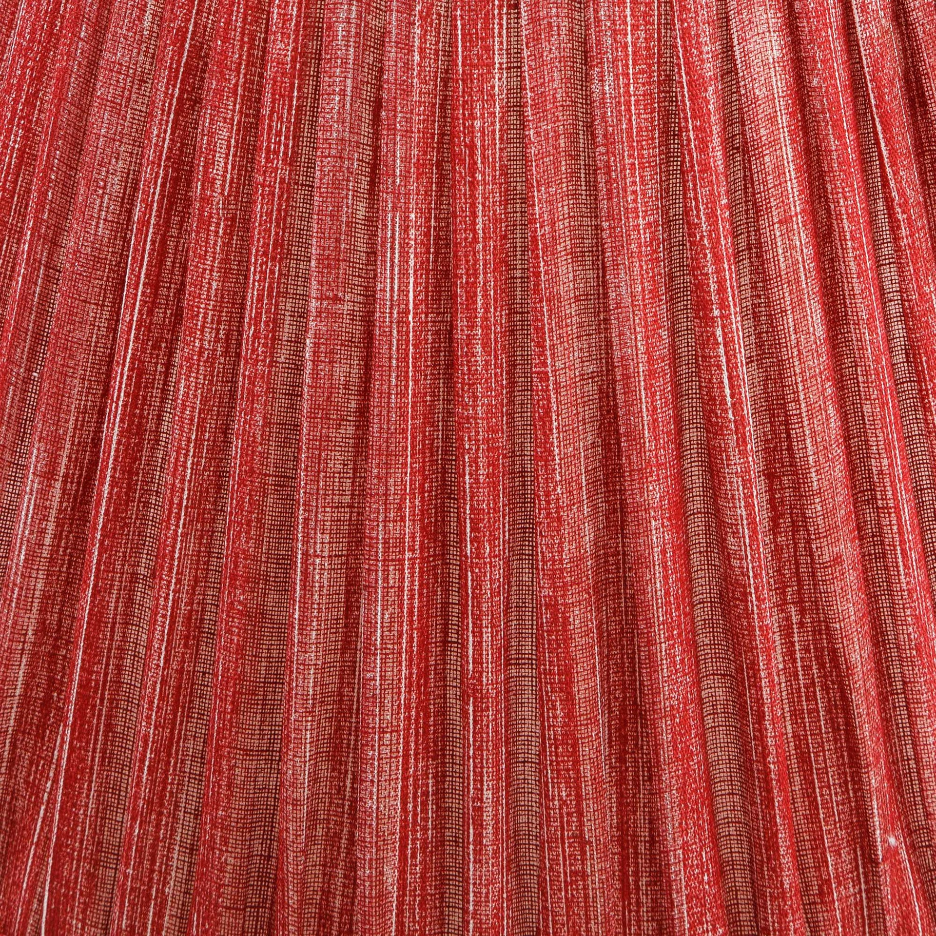 Round Gathered Lampshade in Carpet Slipper