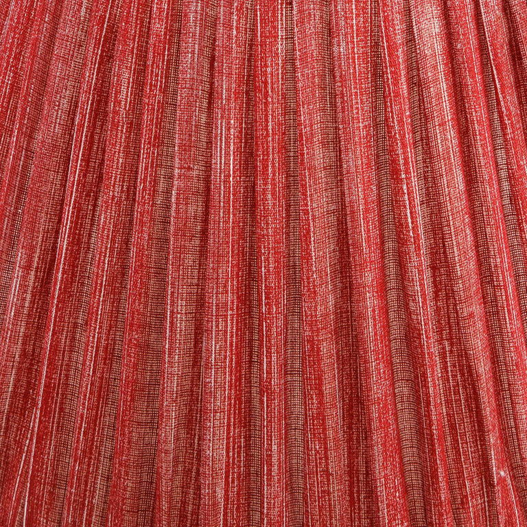 Round Gathered Lampshade in Carpet Slipper