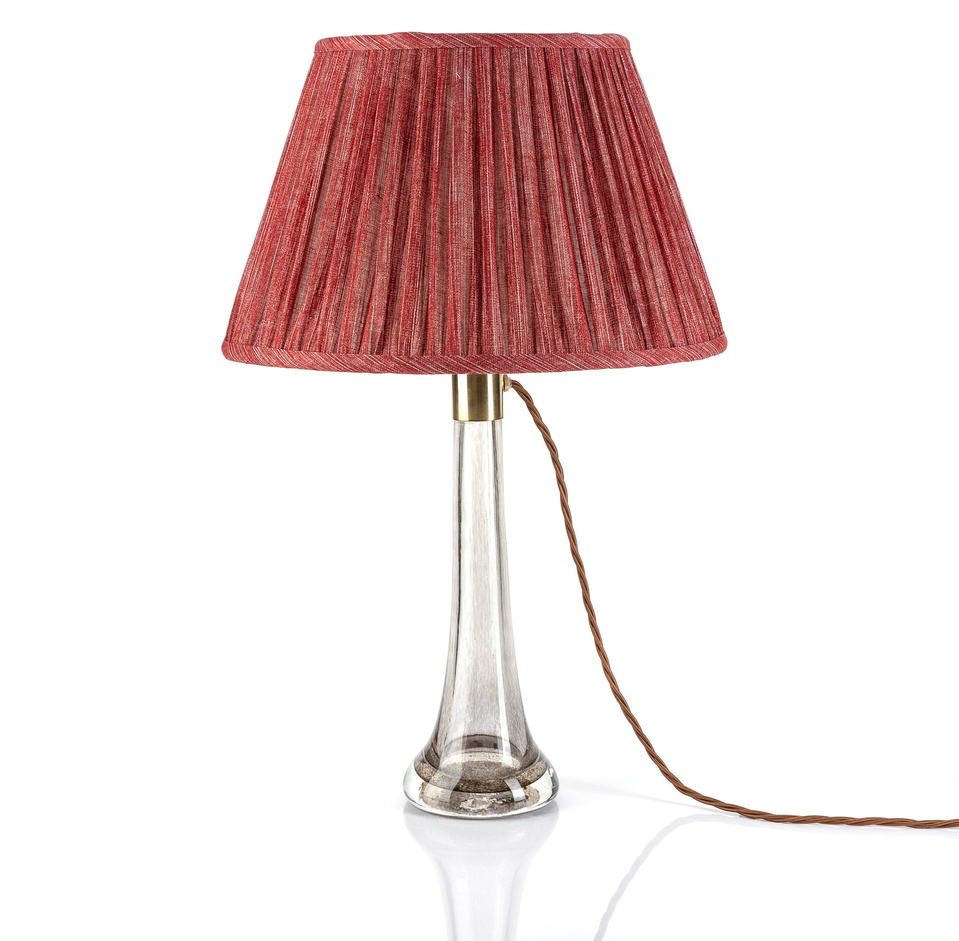 Round Gathered Lampshade in Carpet Slipper