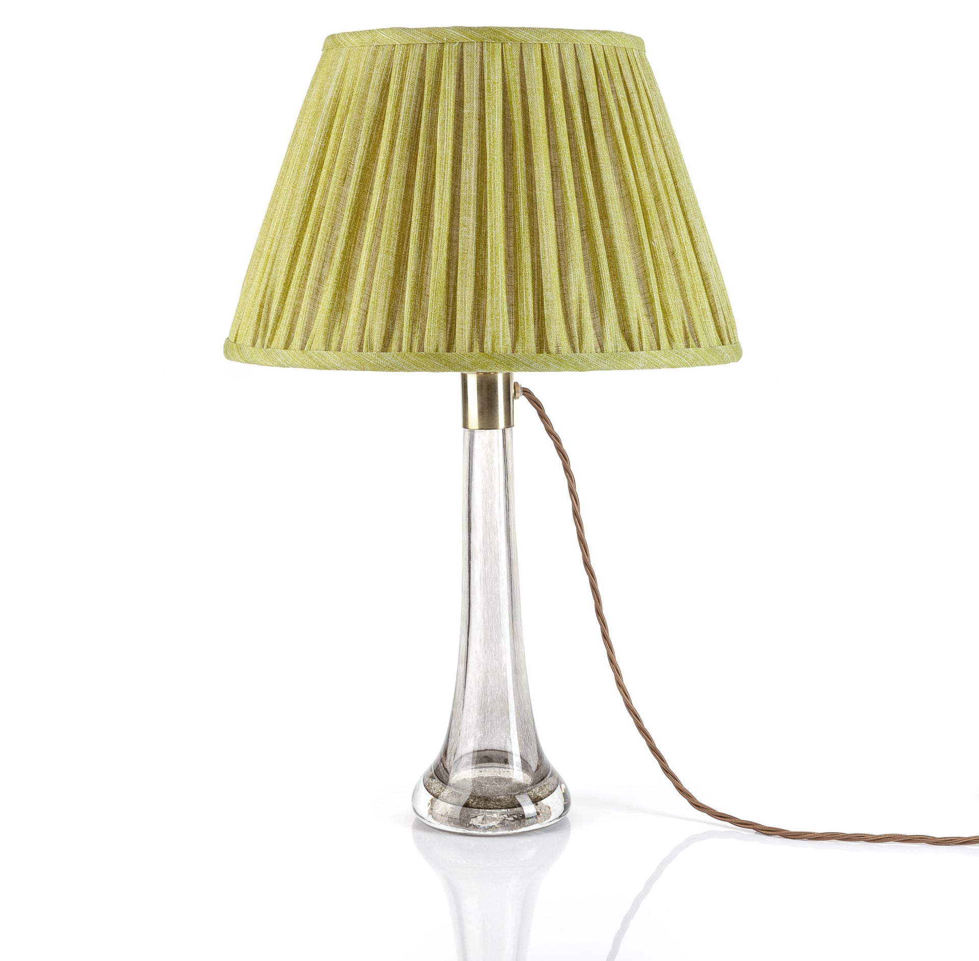 Round Gathered Lampshade in Euphorbia