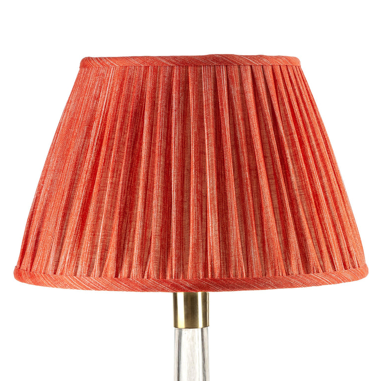 Round Gathered Lampshade in Fresco