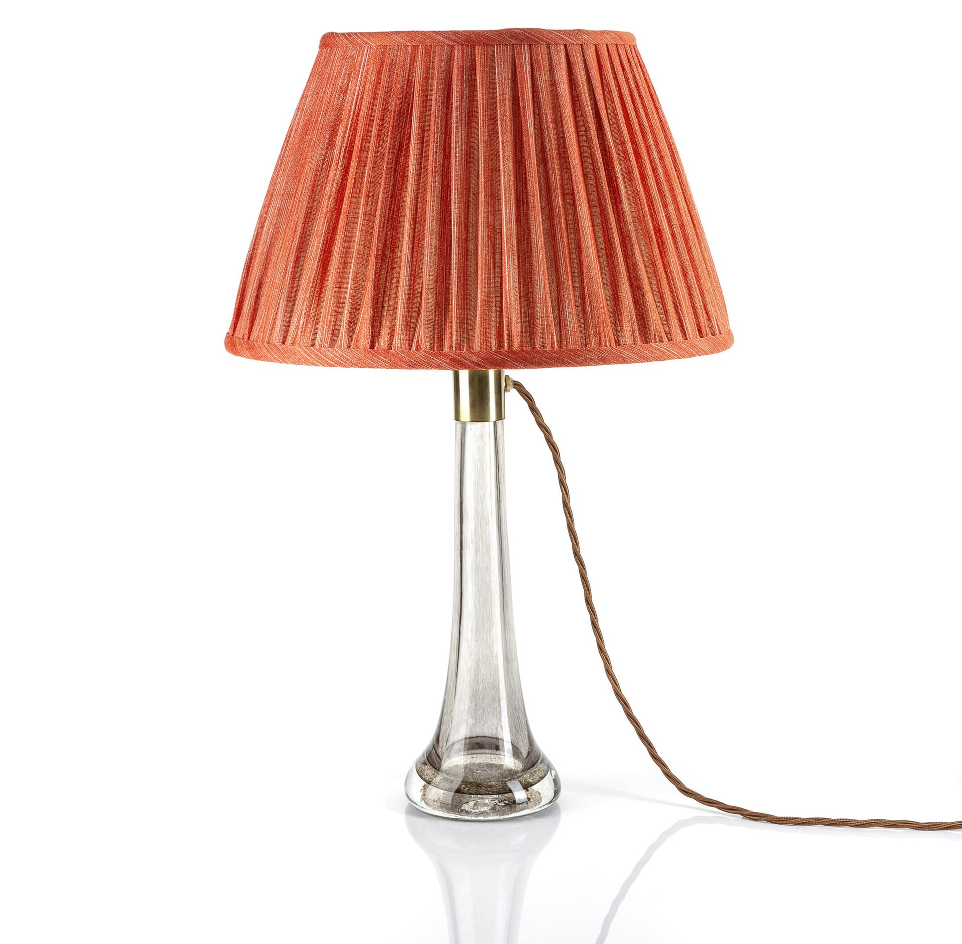 Round Gathered Lampshade in Fresco
