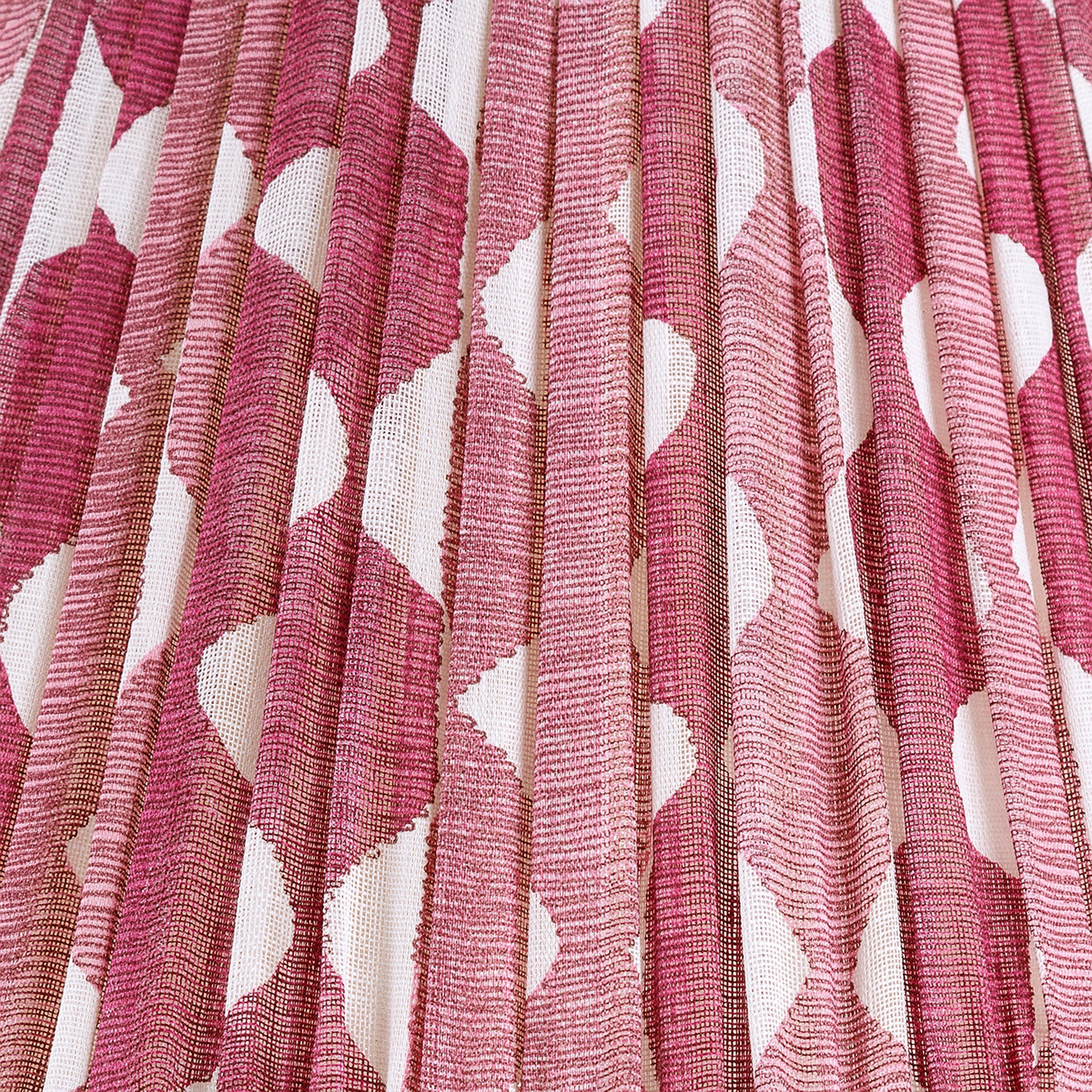 Round Gathered Lampshade in Fuchsia Whittle