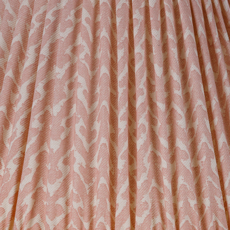 Round Gathered Lampshade in Light Pink Rabanna