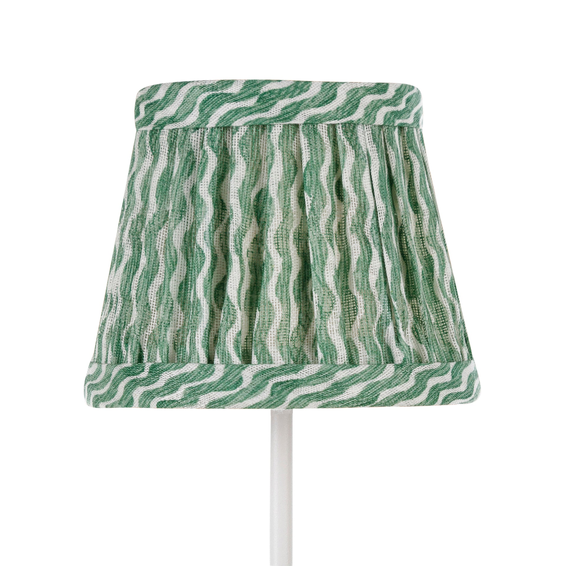 Zafferano Poldina Pro Round Lampshade in Green Popple
