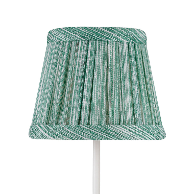 Zafferano Poldina Pro Round Lampshade in Green Strié