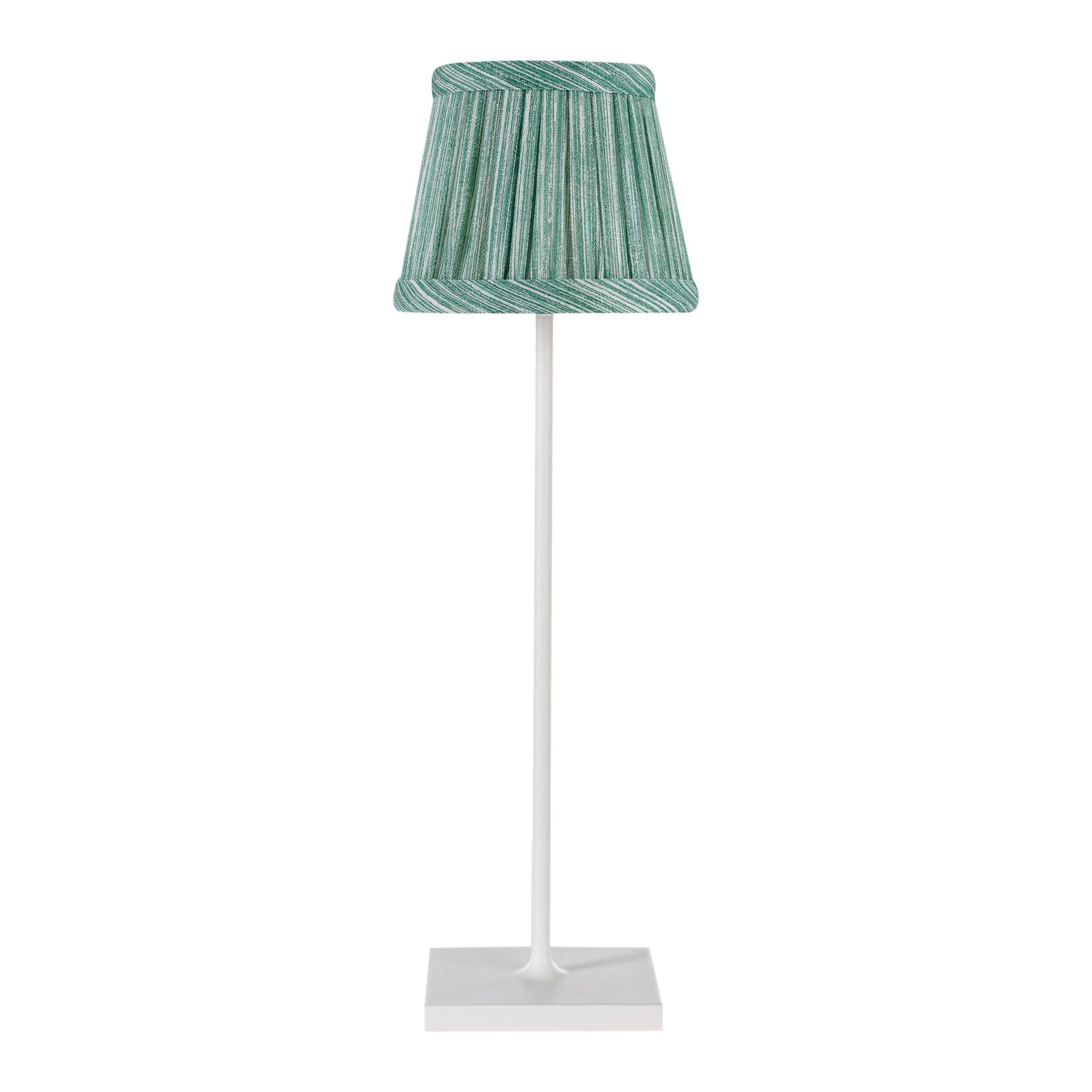 Zafferano Poldina Pro Round Lampshade in Green Strié
