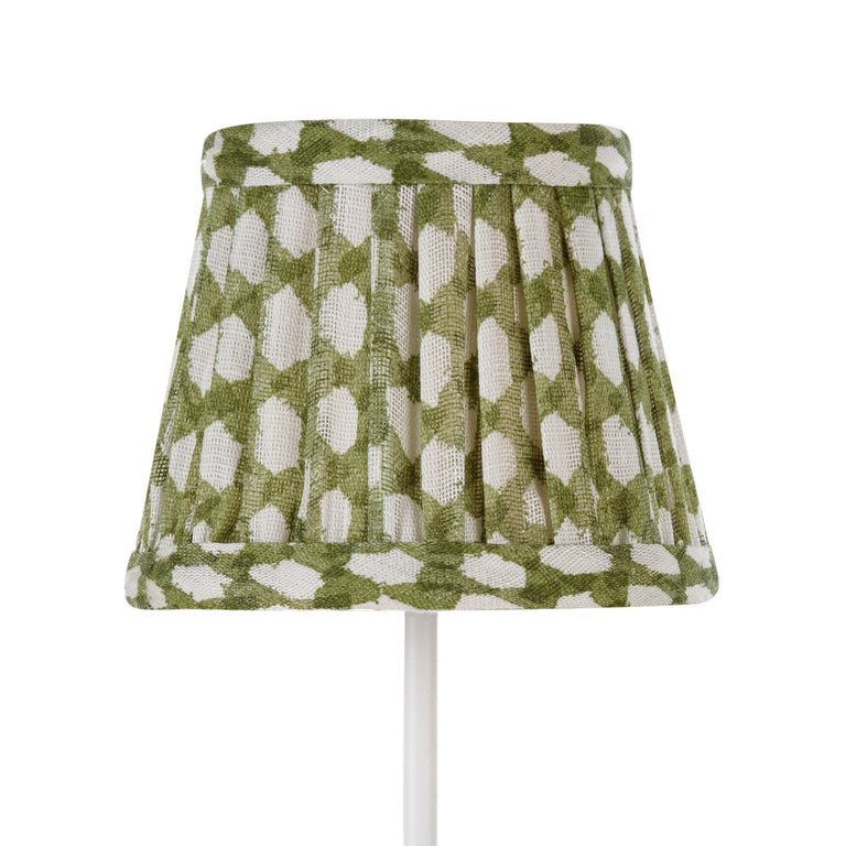 Zafferano Poldina Pro Round Lampshade in Green Wicker