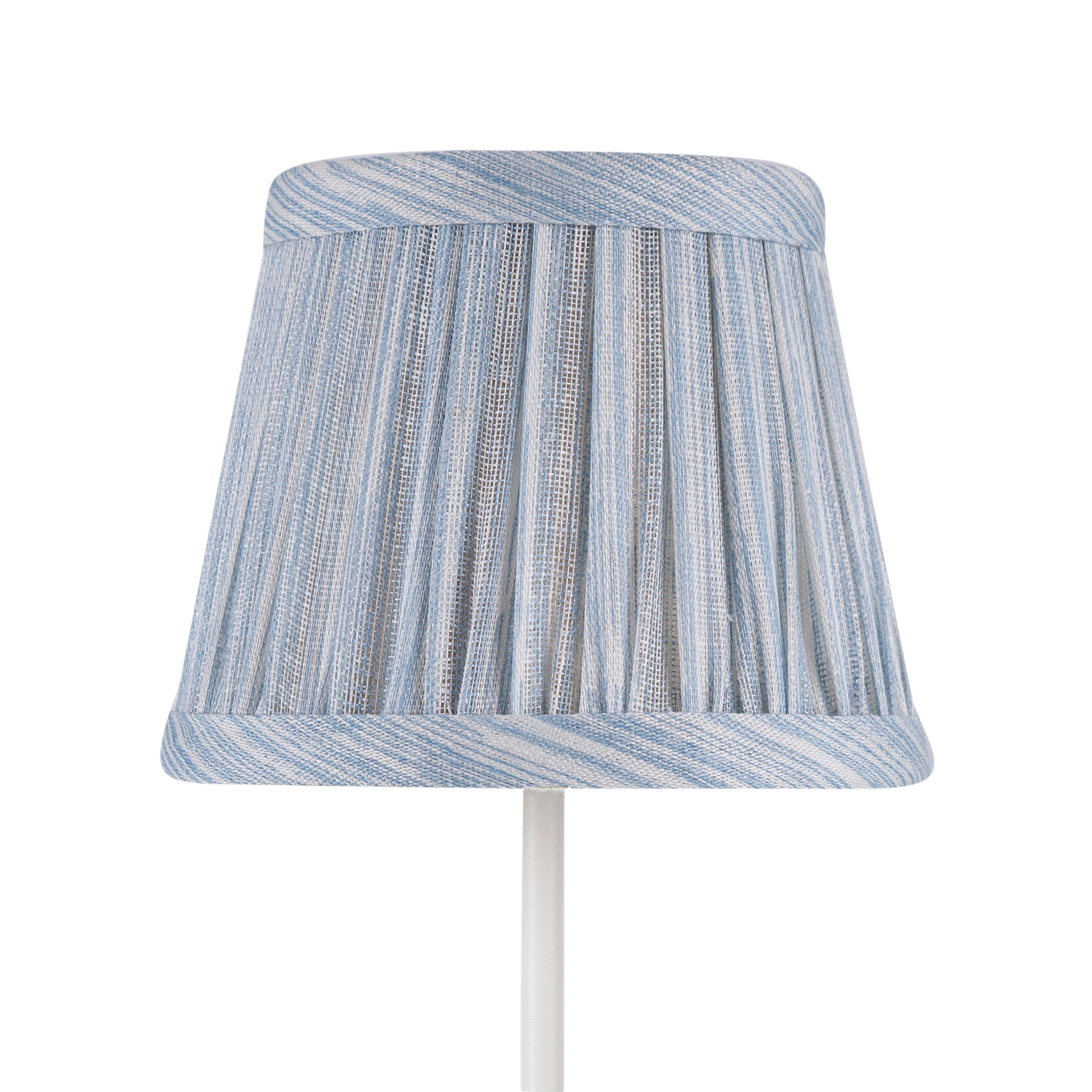 Zafferano Poldina Pro Round Lampshade in Light Blue Strié