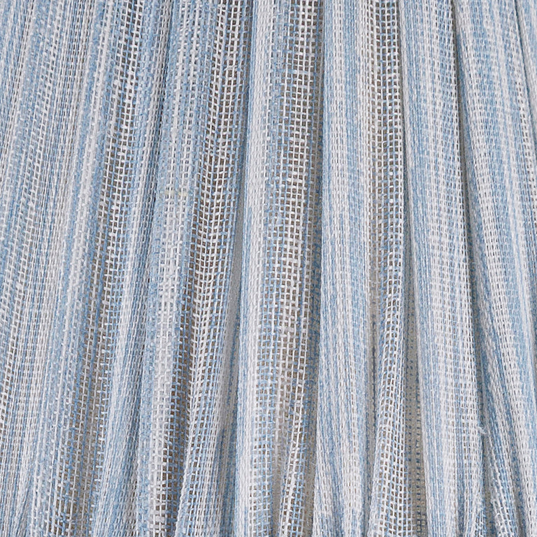 Zafferano Poldina Pro Round Lampshade in Light Blue Strié