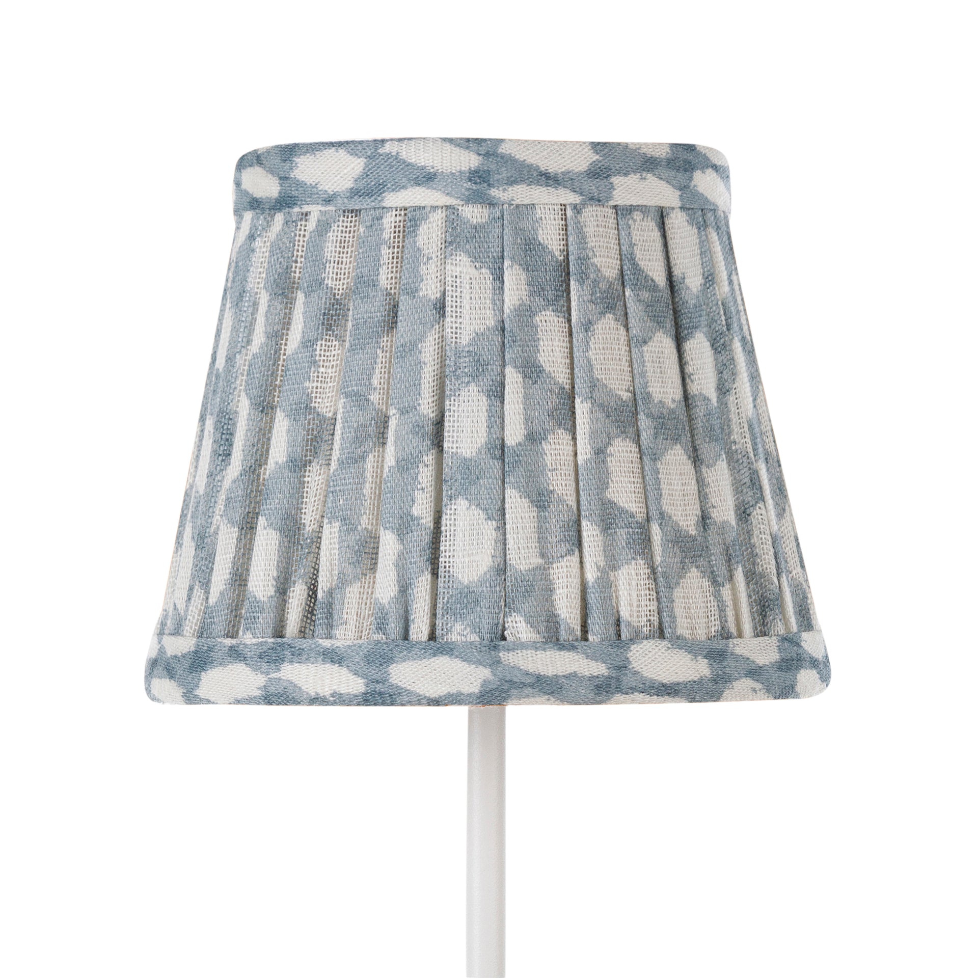 Zafferano Poldina Pro Round Lampshade in Light Blue Wicker