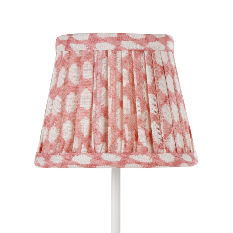 Zafferano Poldina Pro Round Lampshade in Light Pink Wicker