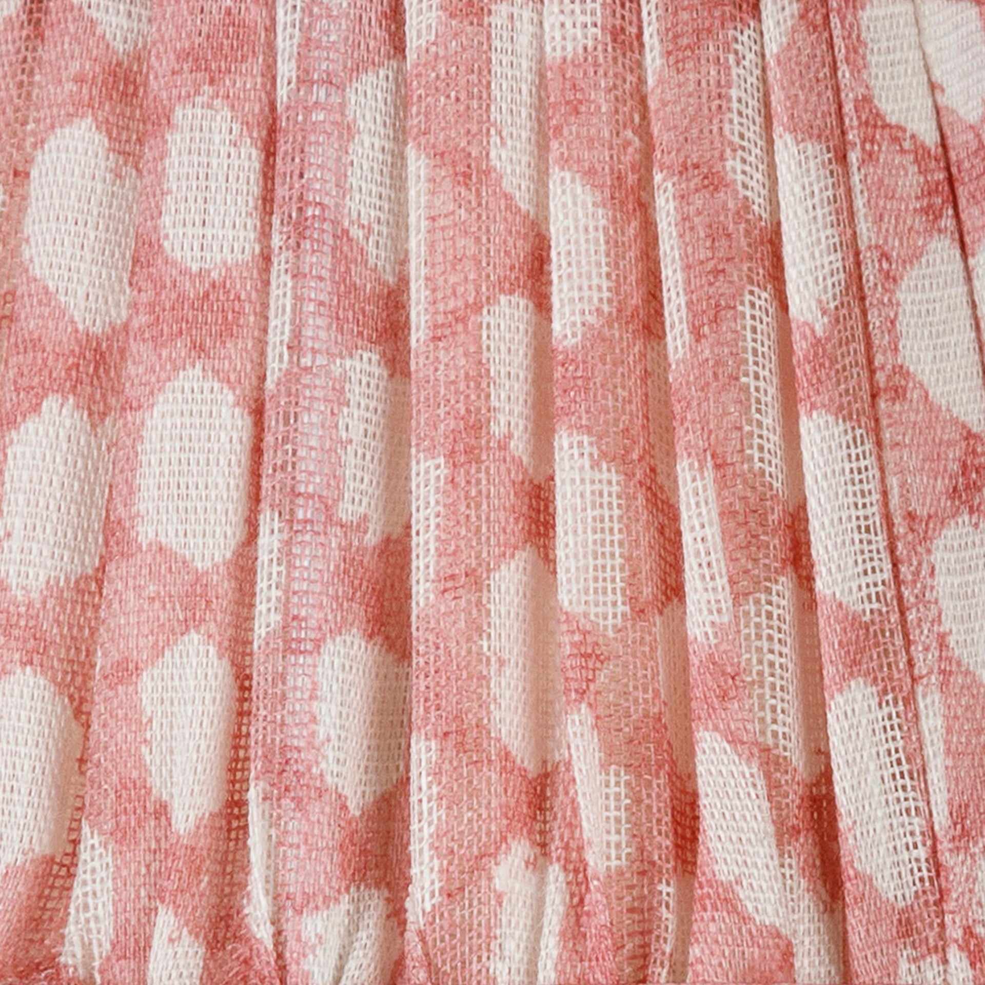 Zafferano Poldina Pro Round Lampshade in Light Pink Wicker