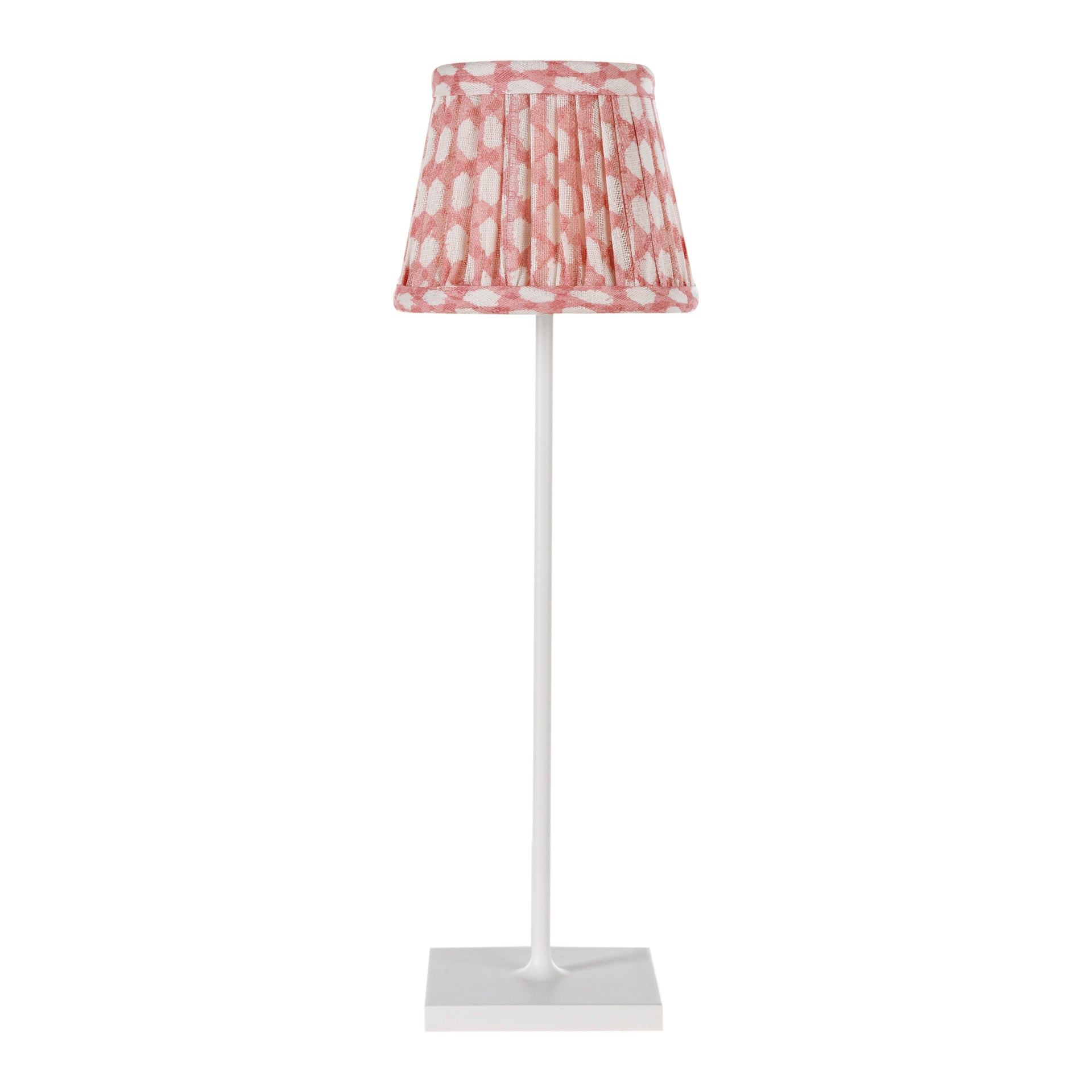 Zafferano Poldina Pro Round Lampshade in Light Pink Wicker