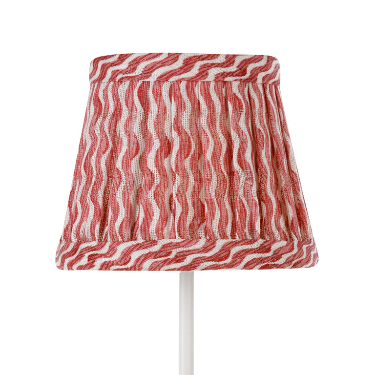Zafferano Poldina Pro Round Lampshade in Red Popple