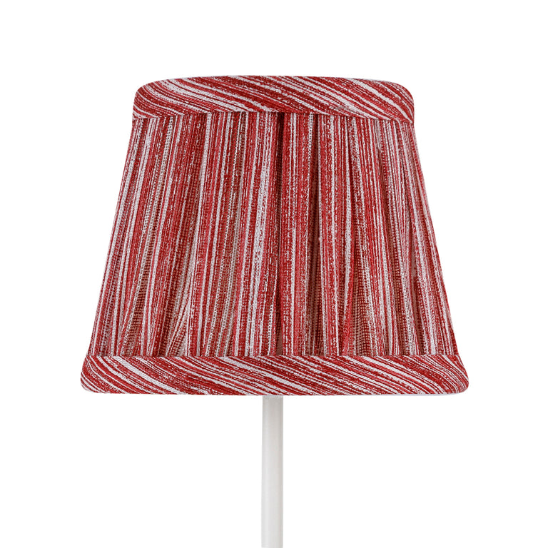Zafferano Poldina Pro Round Lampshade in Red Strié