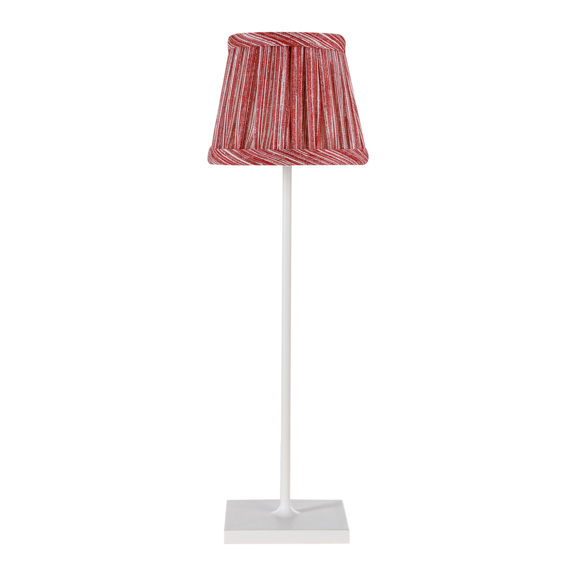 Zafferano Poldina Pro Round Lampshade in Red Strié