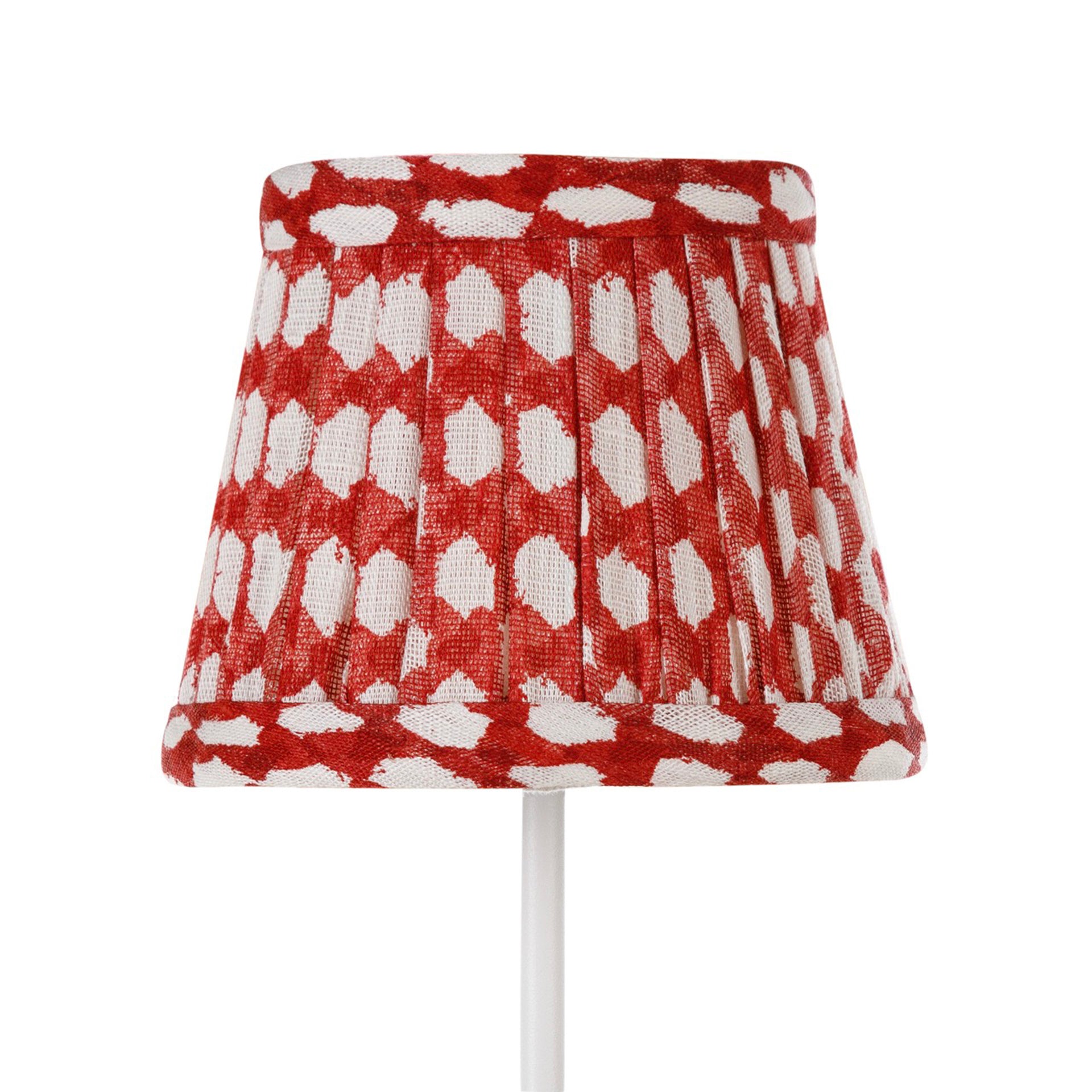 Zafferano Poldina Pro Round Lampshade in Red Wicker