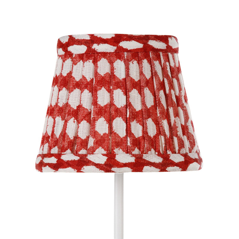 Zafferano Poldina Pro Round Lampshade in Red Wicker