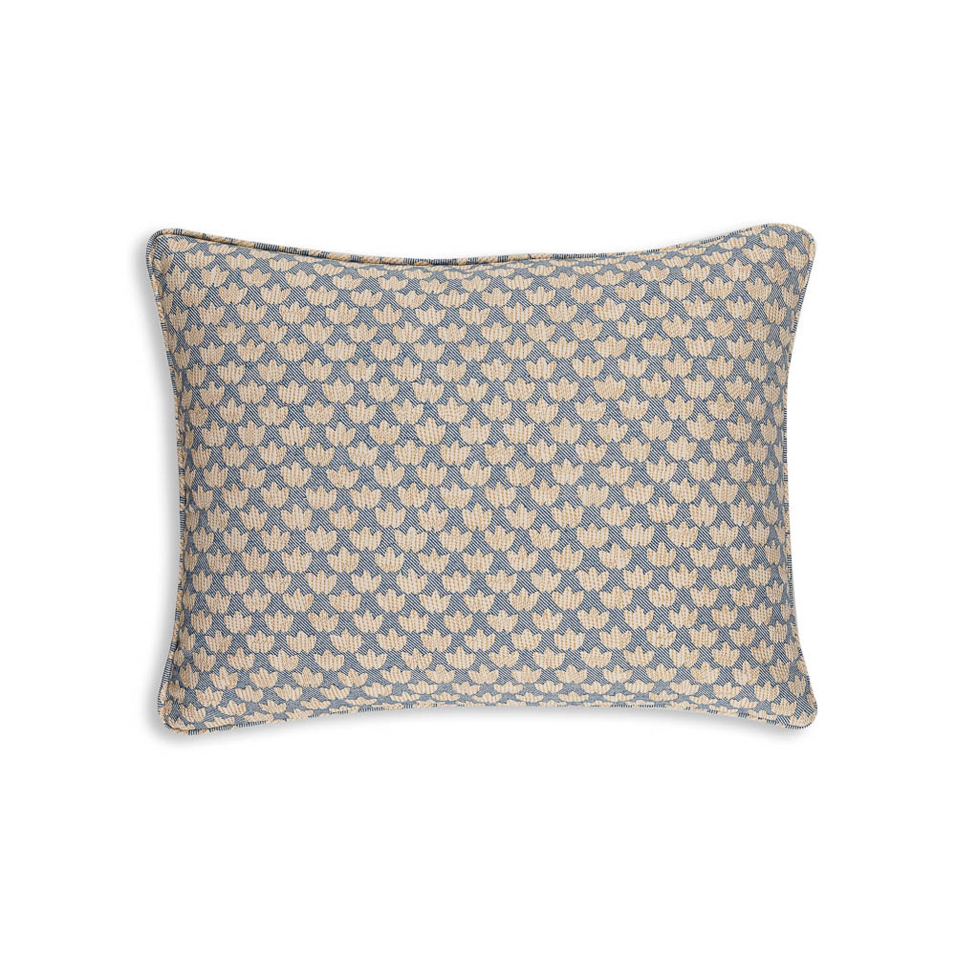 Oblong Cushion in Blue Eythorne