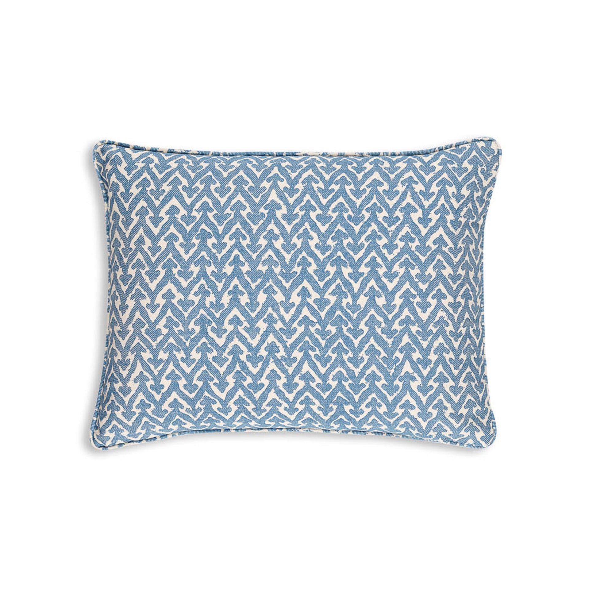 Oblong Cushion in Blue Rabanna