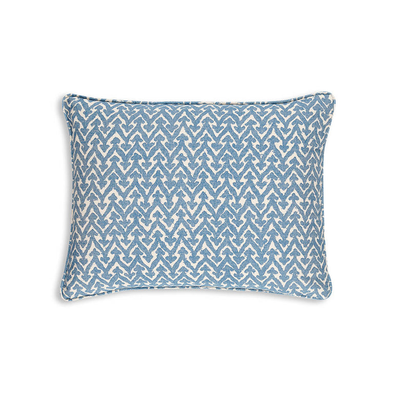 Oblong Cushion in Blue Rabanna