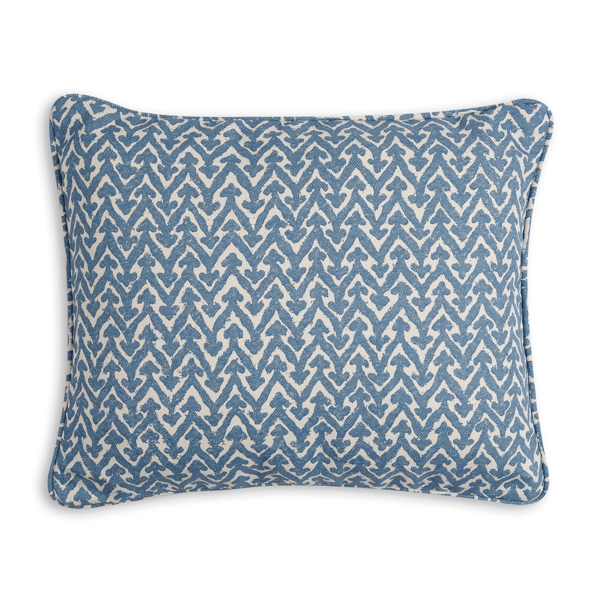 Oblong Outdoor Cushion in Blue Rabanna