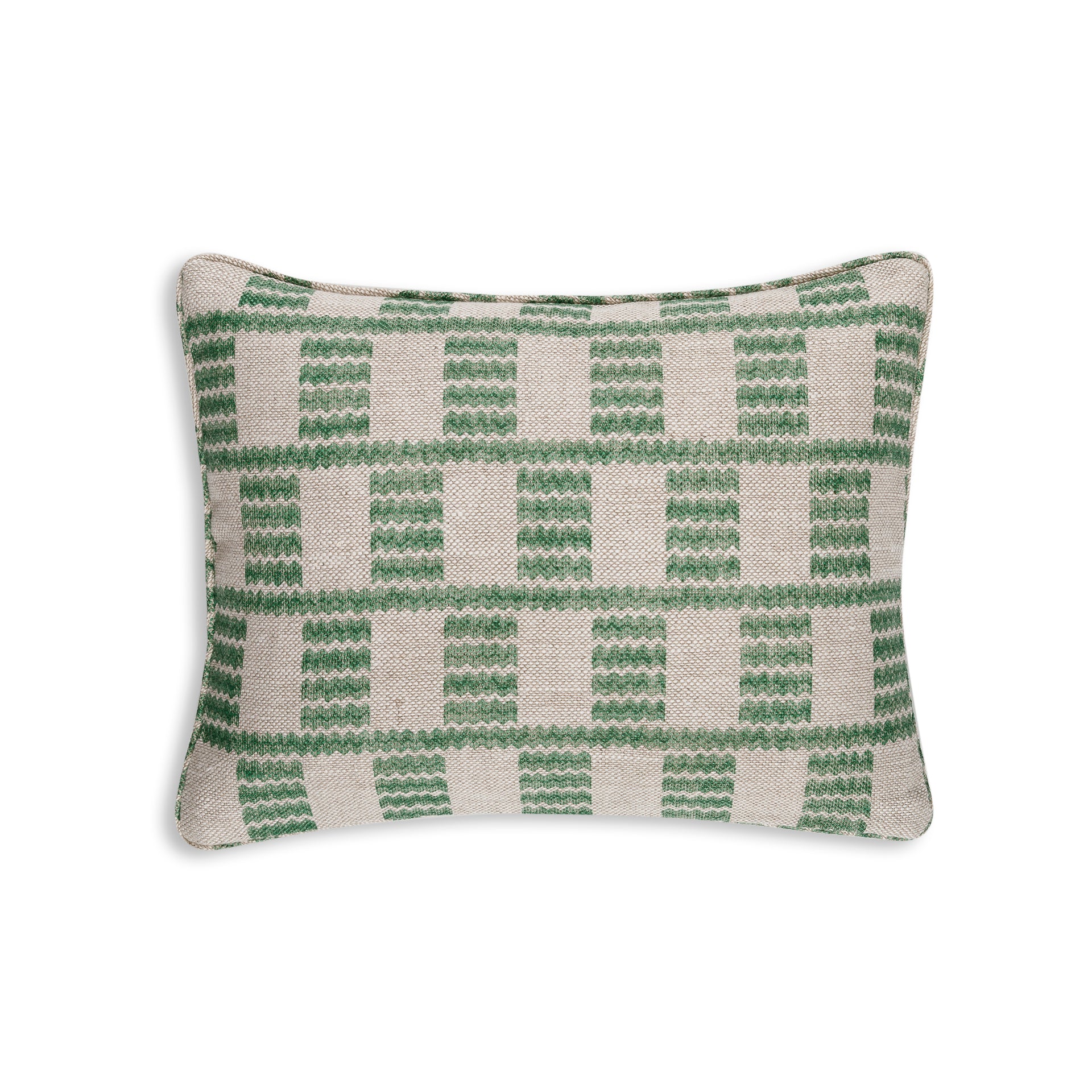 Oblong Cushion in Green Cove