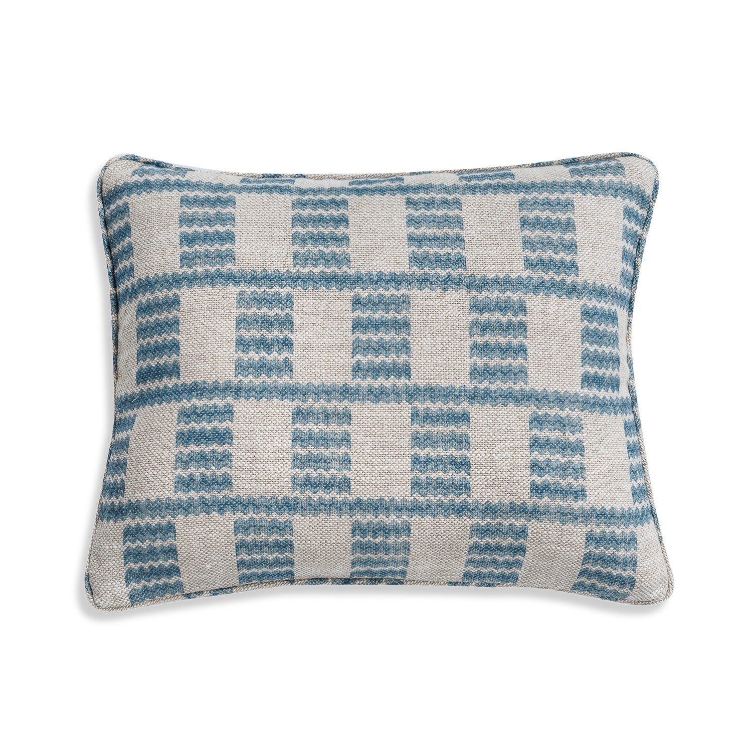 Oblong Cushion in Light Blue Cove