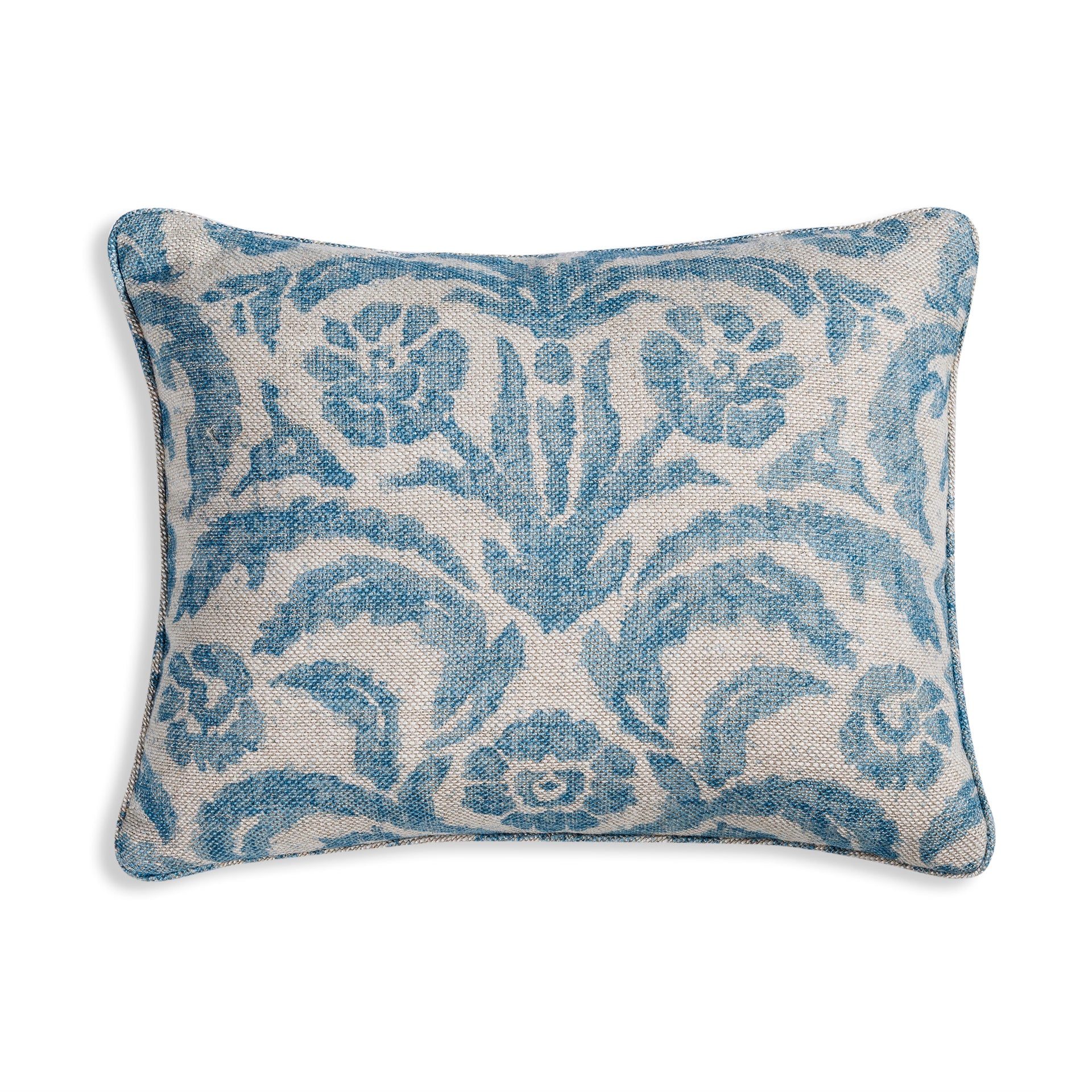 Oblong Cushion in Light Blue Marlborough
