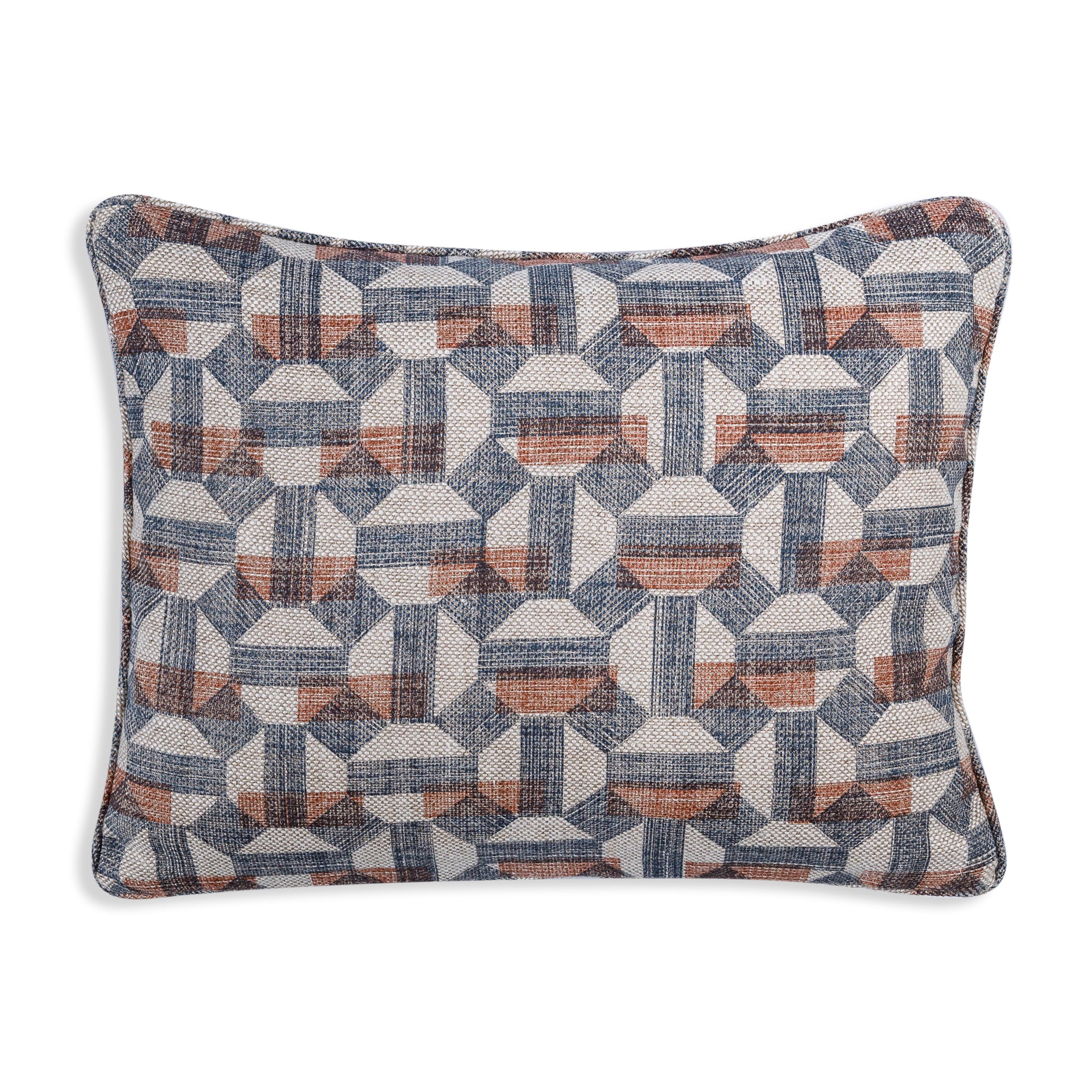 Oblong Cushion in Neutral Salina