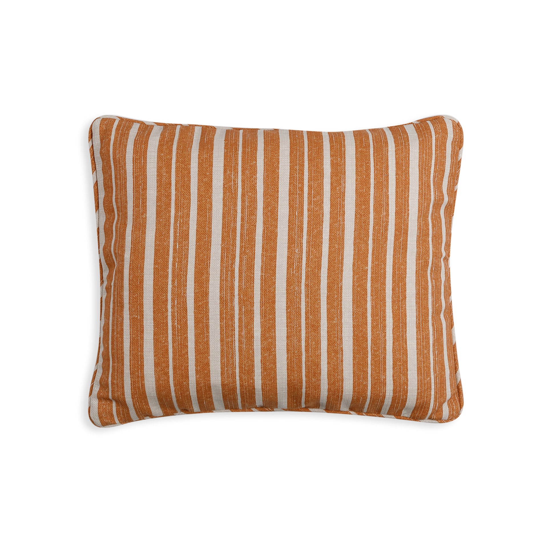 Oblong Outdoor Cushion in Orange York Stripe