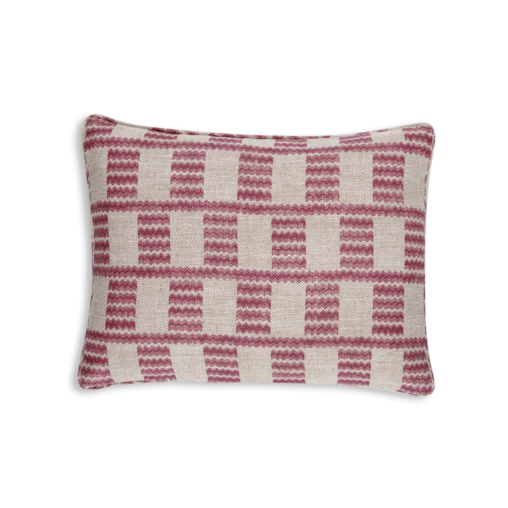Oblong Cushion in Pink Cove