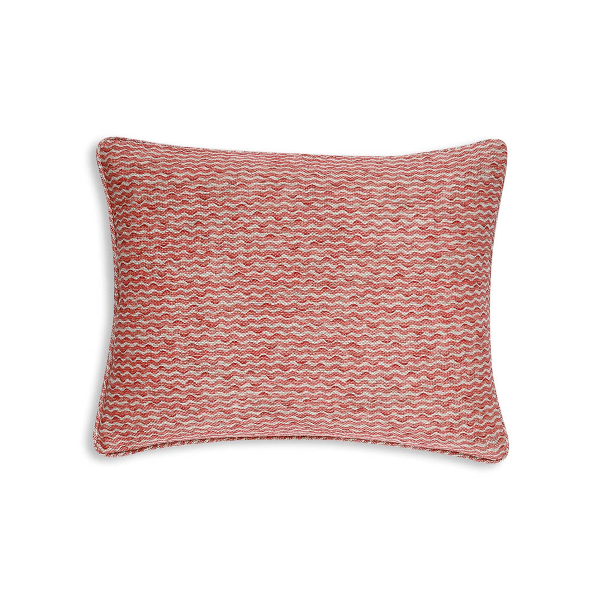Oblong Cushion in Red Popple