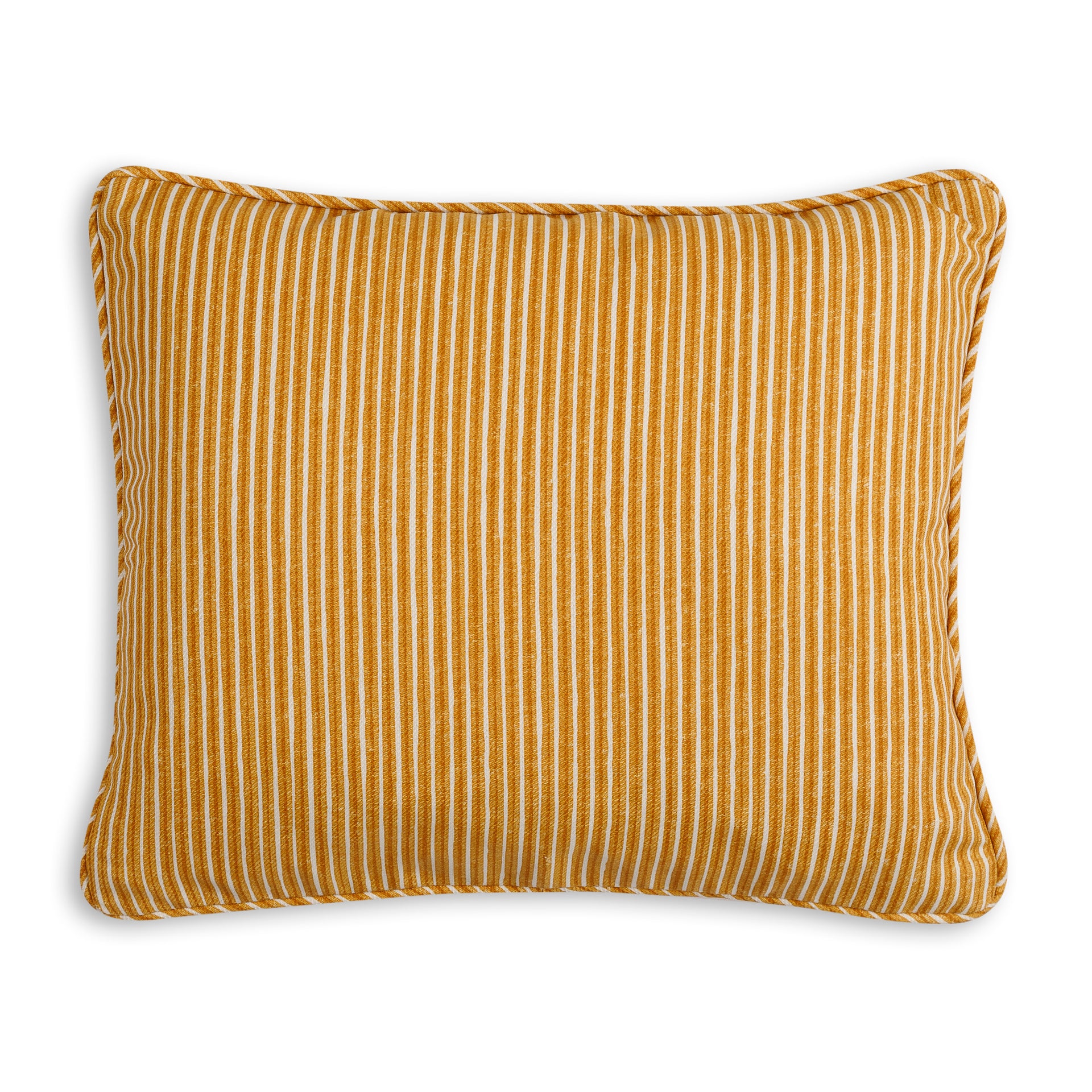 Oblong Outdoor Cushion in Yellow Poulton Stripe