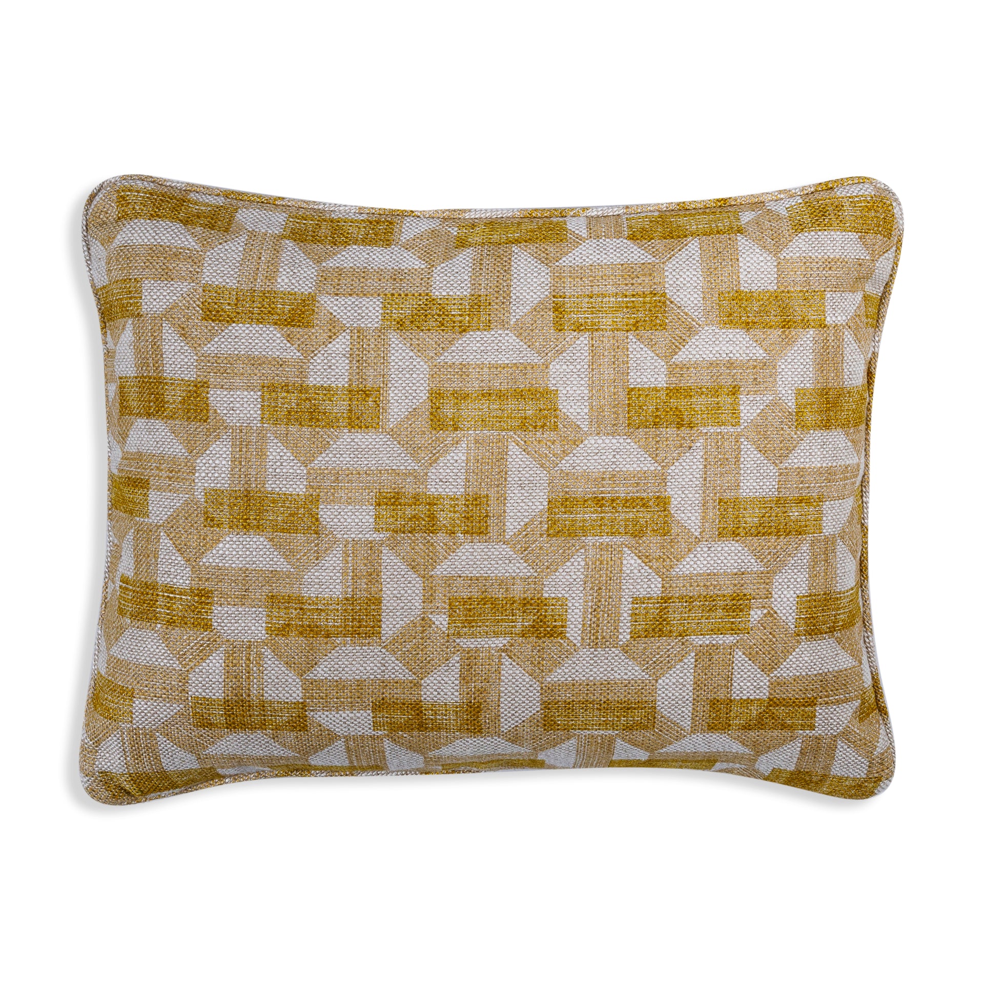 Oblong Cushion in Yellow Salina