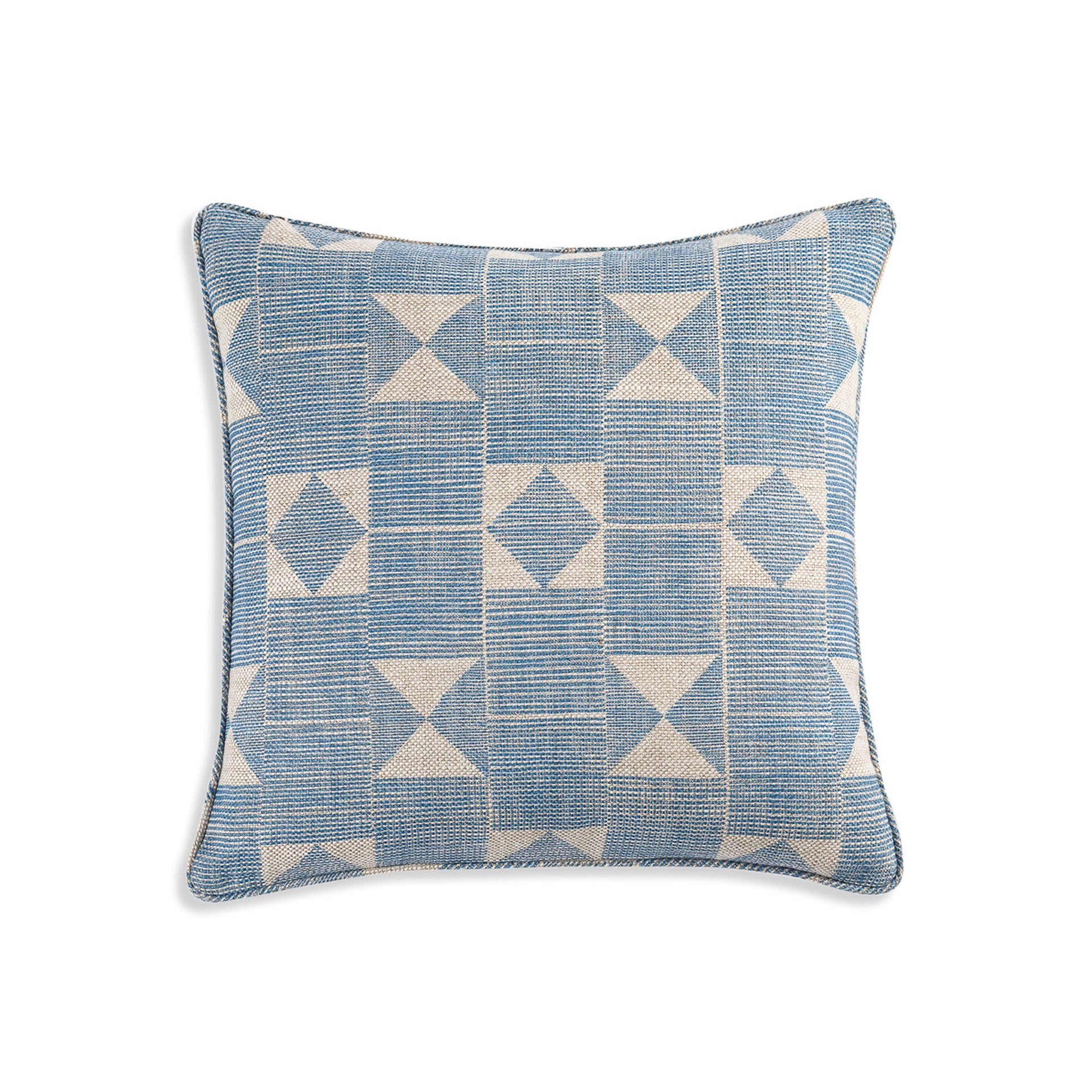 Square Cushion in Blue Flag
