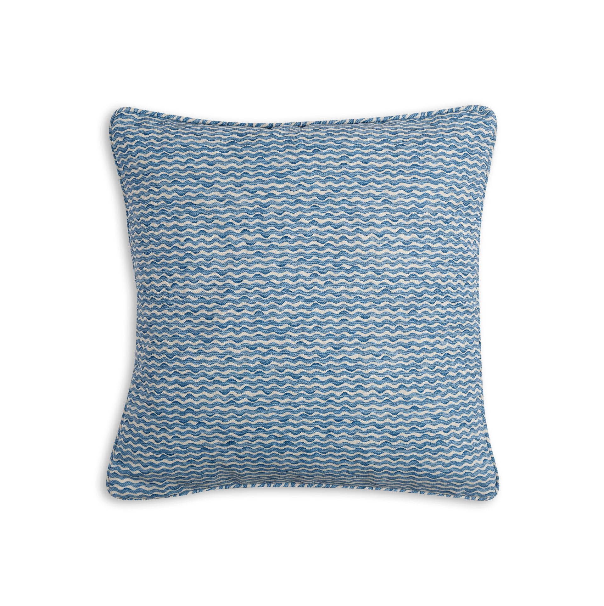 Square Outdoor Cushion in Blue Popple